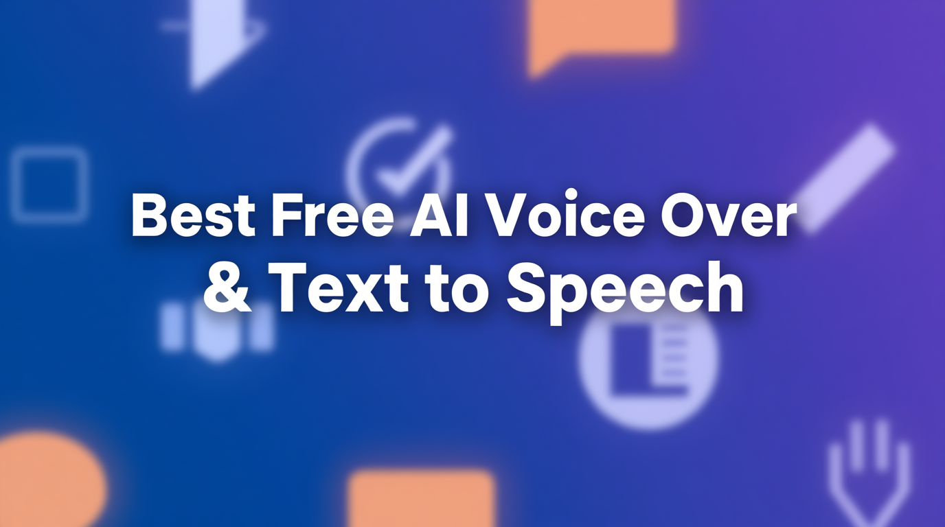 Best Free AI Voice Over and Text to Speech - Generate realistic voice narration and audio content