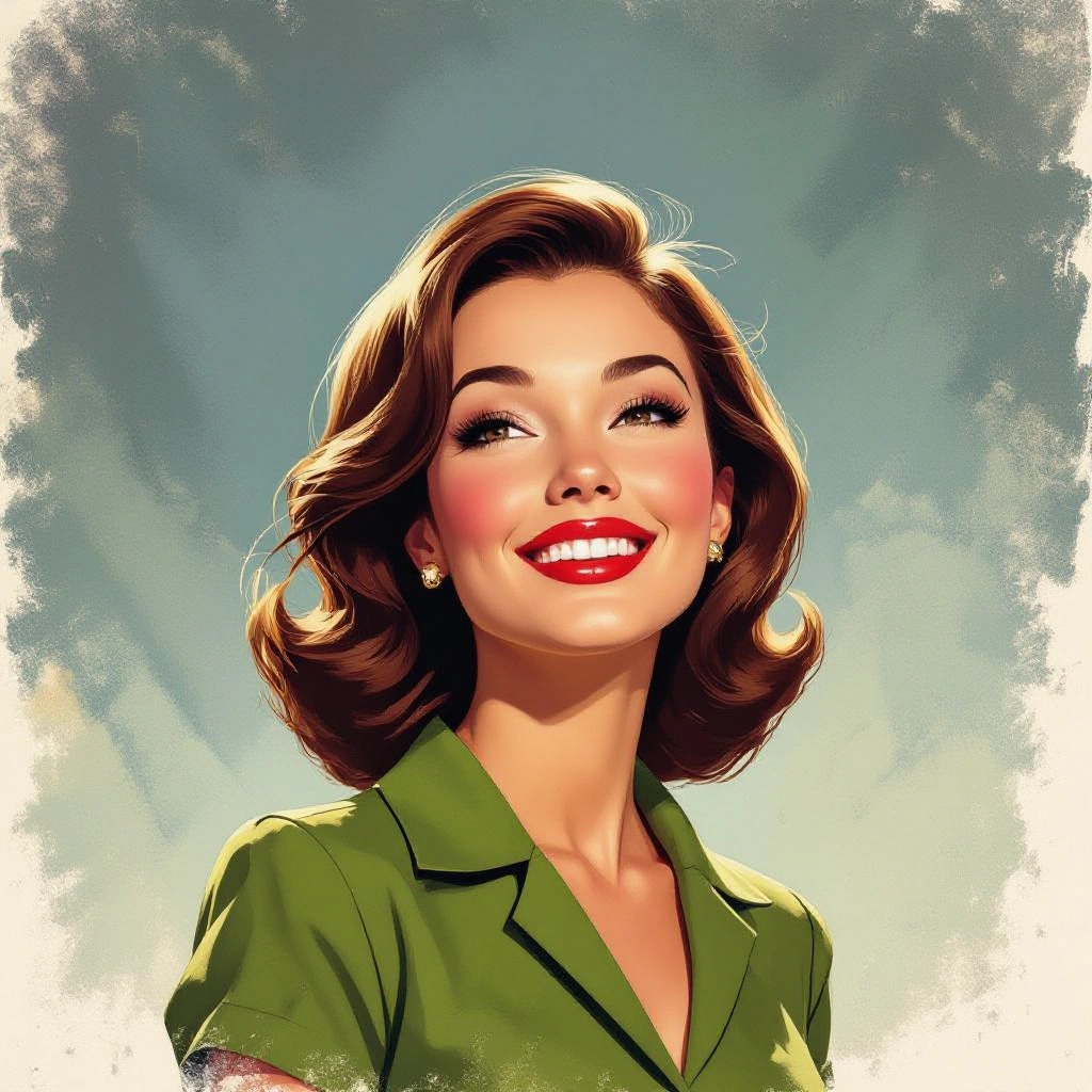 High-Resolution Vintage Output illustration