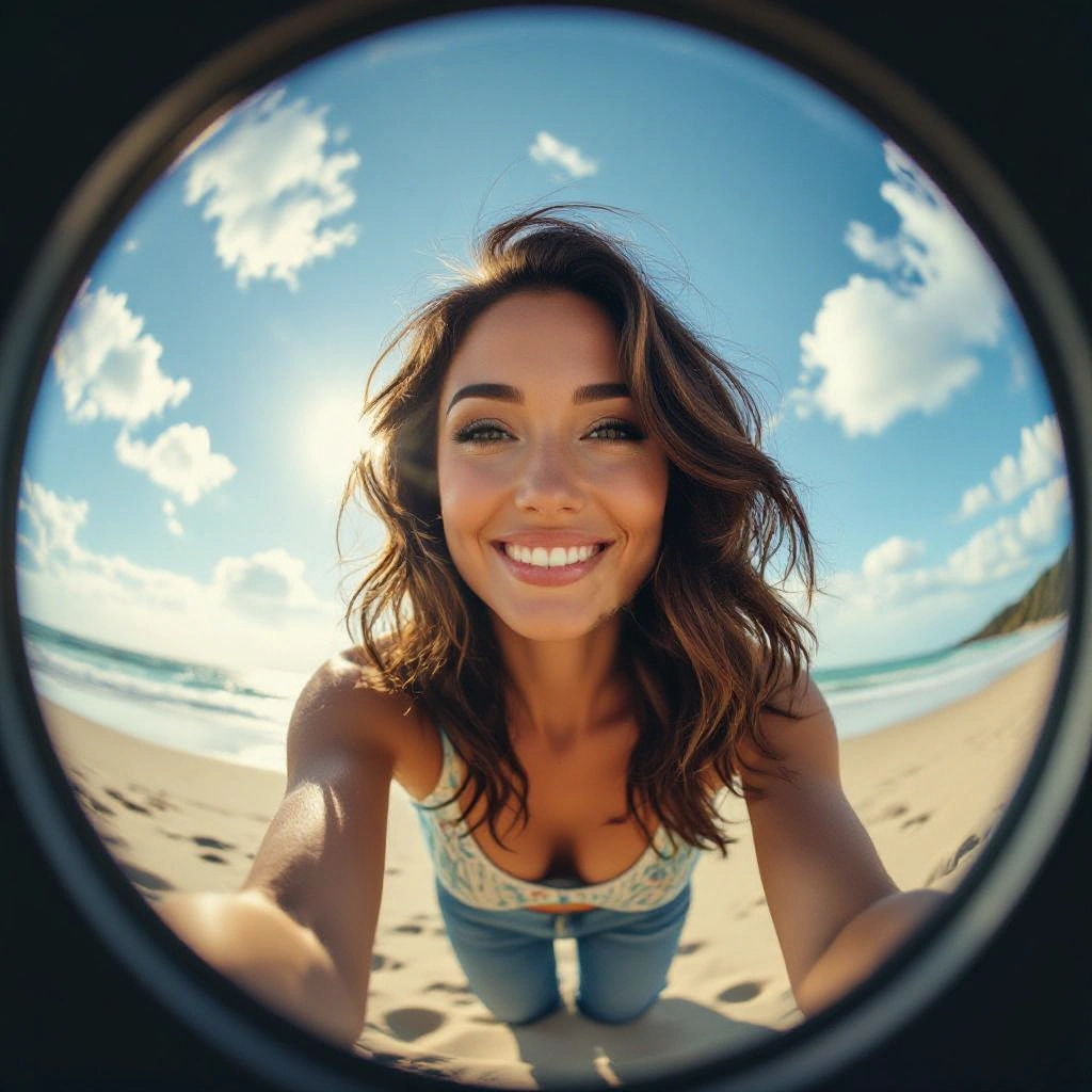 Realistic Barrel Distortion illustration