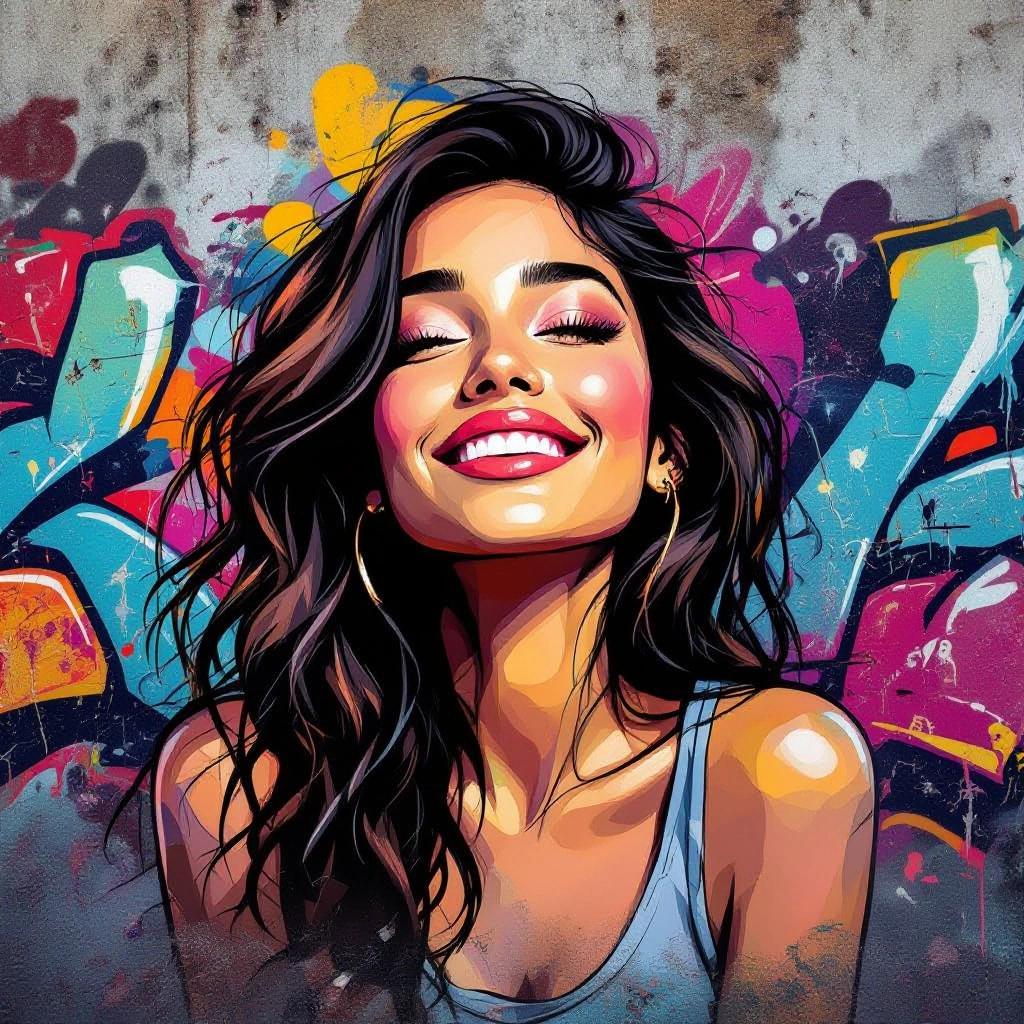 Realistic Spray Paint Simulation illustration