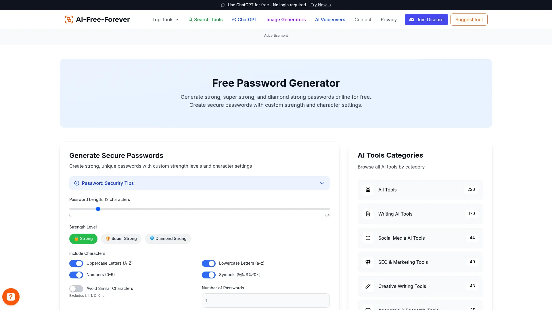 Password Generator - Create secure, unbreakable passwords instantly