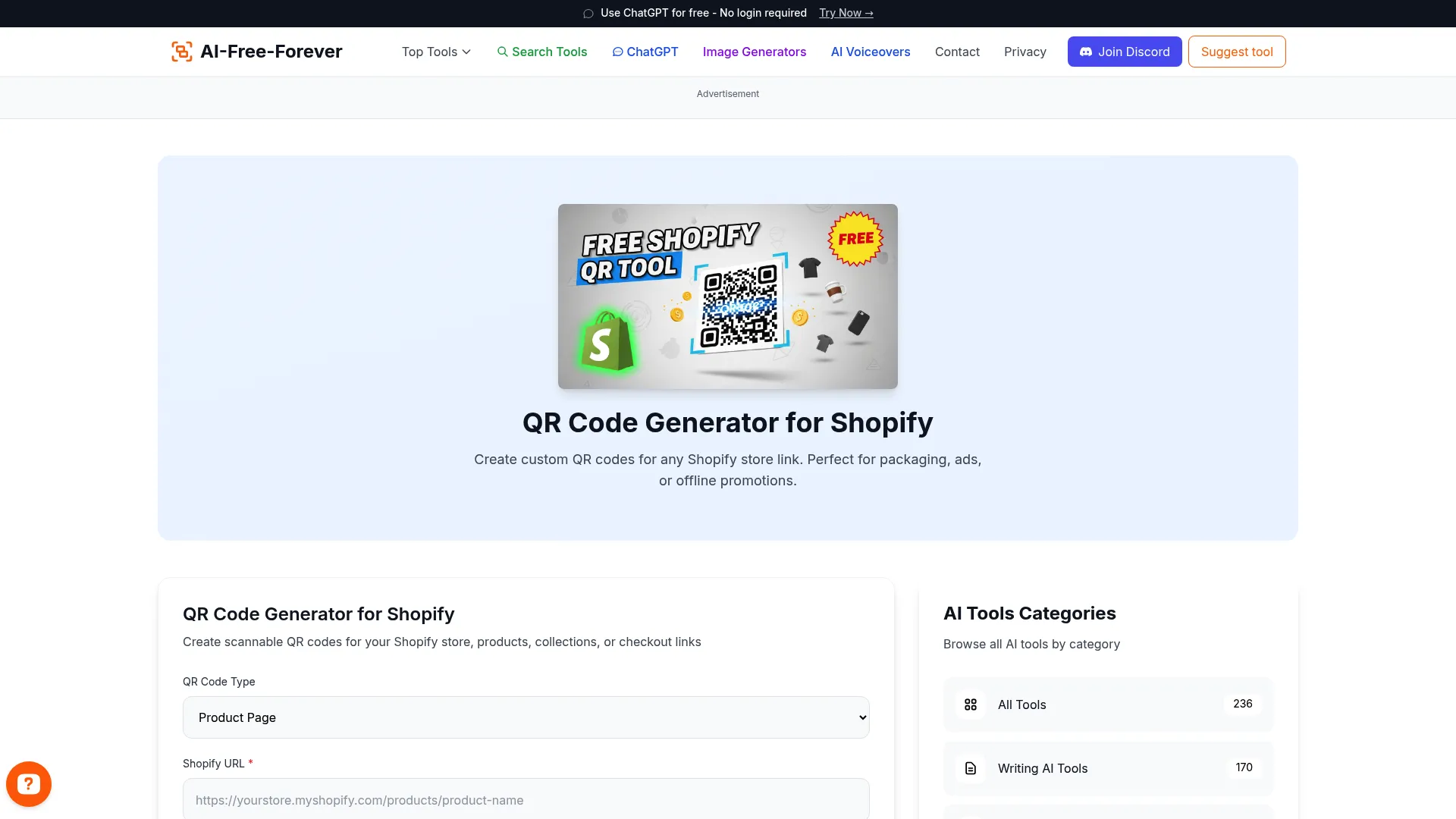 QR Code Generator Shopify - Generate QR codes optimized for e-commerce