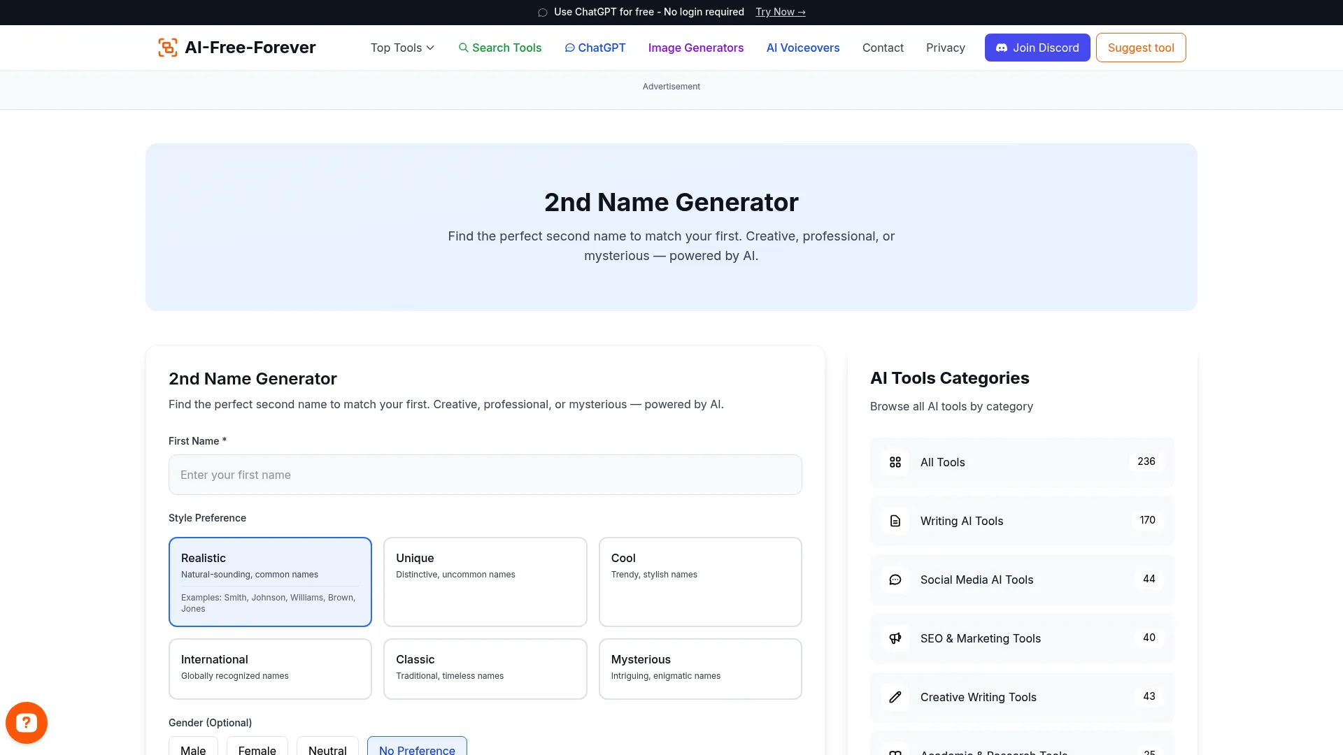 2nd Name Generator - Get ideas for a second name for your baby