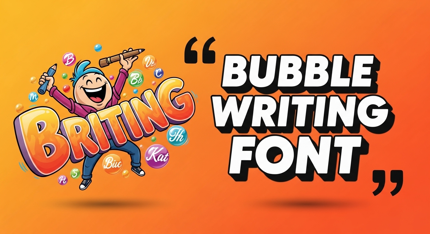 bubble writing font maker tool image