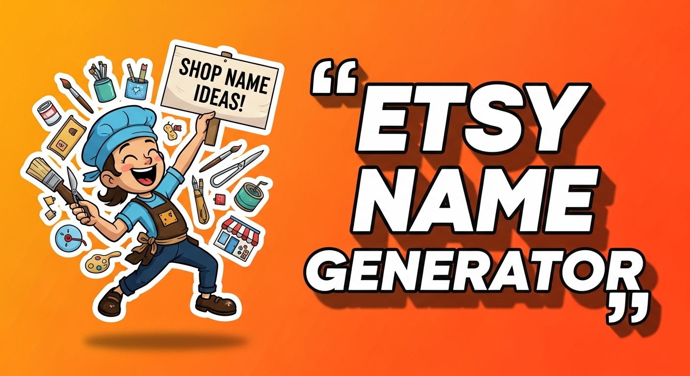 etsy shop name generator tool image