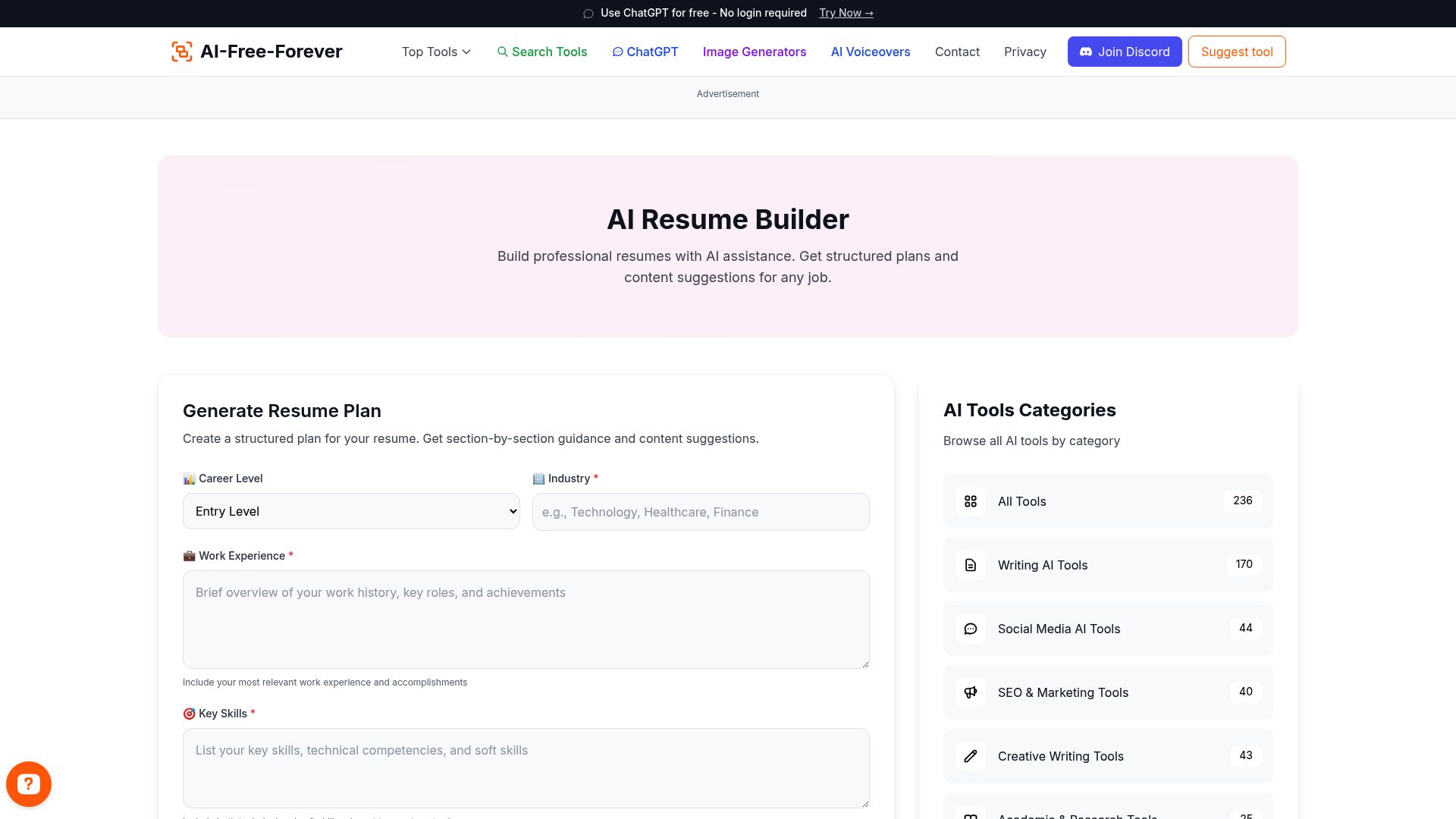 AI Resume Builder - Create a professional resume in minutes