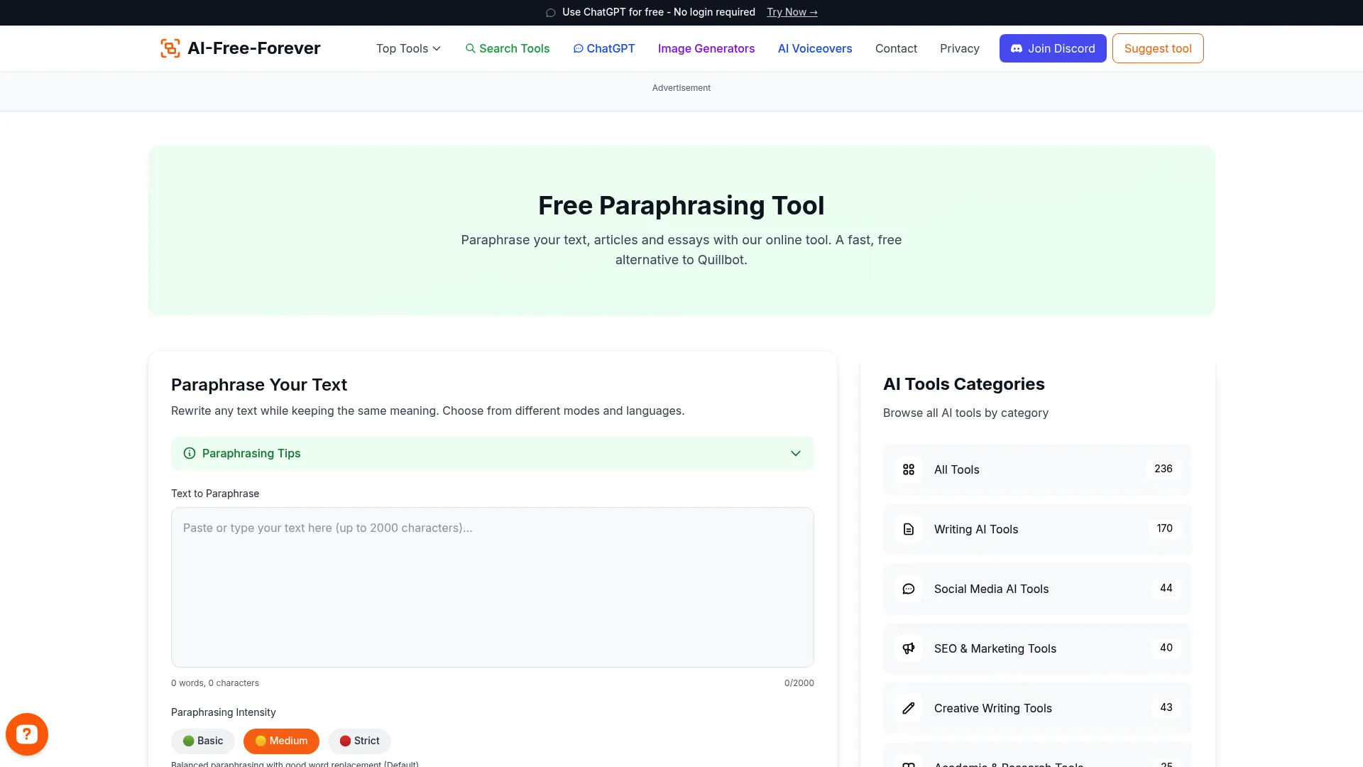 Paraphrasing Tool - Rewrite content while maintaining original meaning and avoiding plagiarism