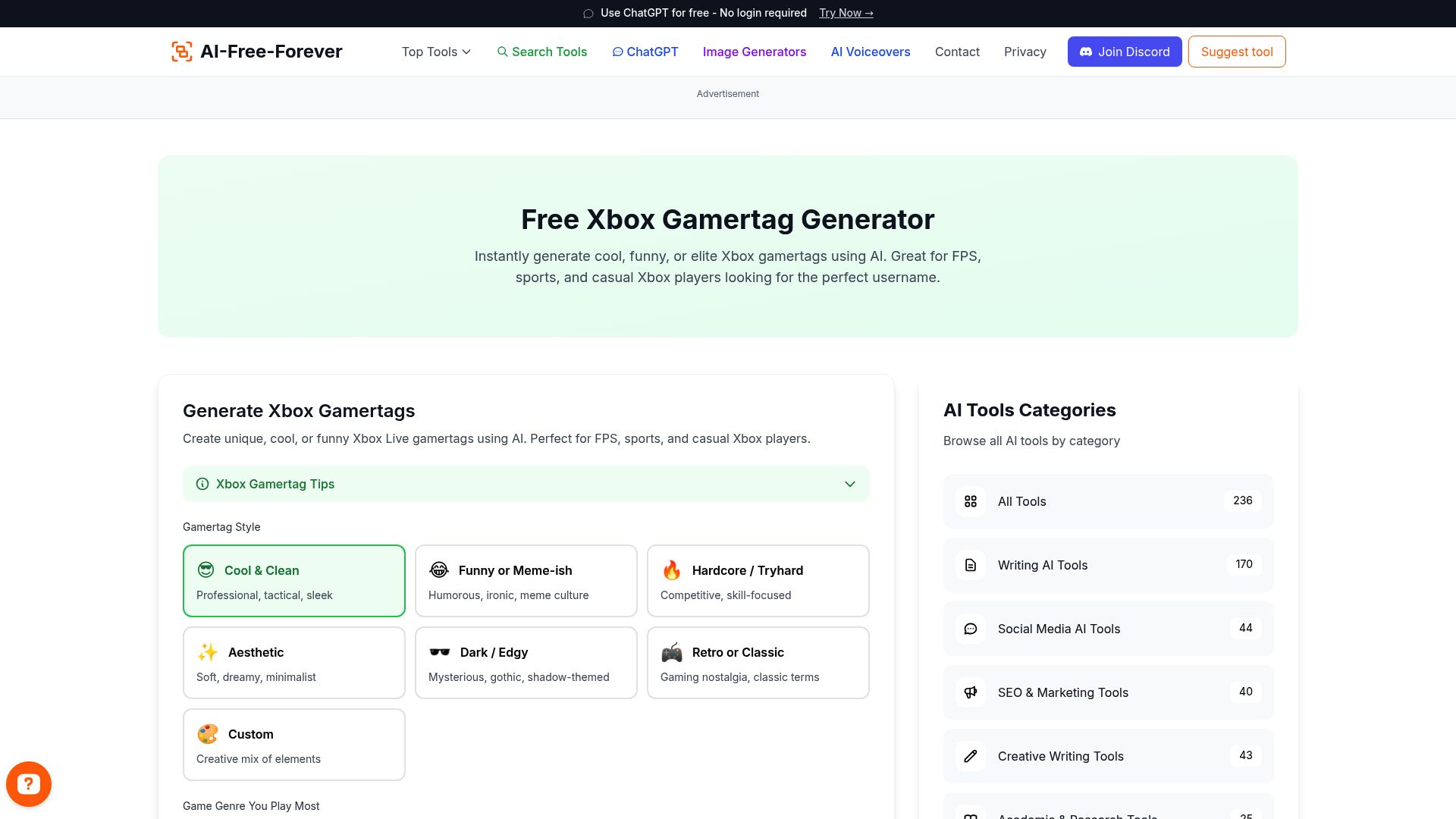 Xbox Gamertag Generator - Create Xbox-optimized gamertags that stand out in the Xbox gaming community with platform-specific appeal