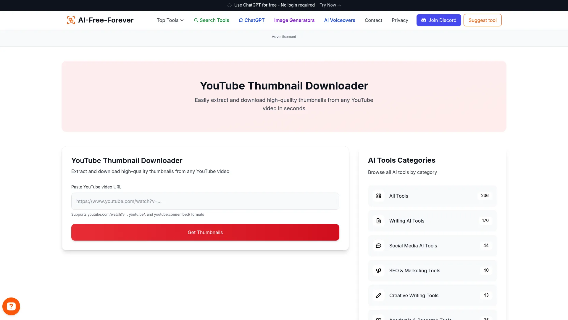 YouTube Thumbnail Ideas Generator - Generate eye-catching thumbnail concepts that increase click-through rates