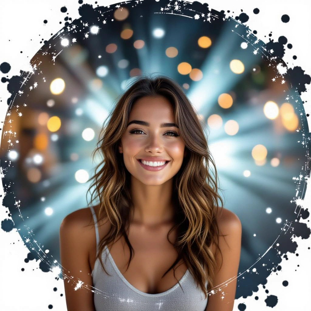 Customizable bokeh and depth illustration