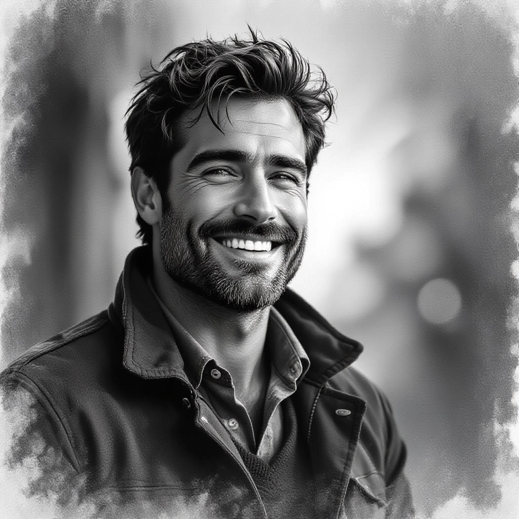 Monochrome Style Transfer illustration