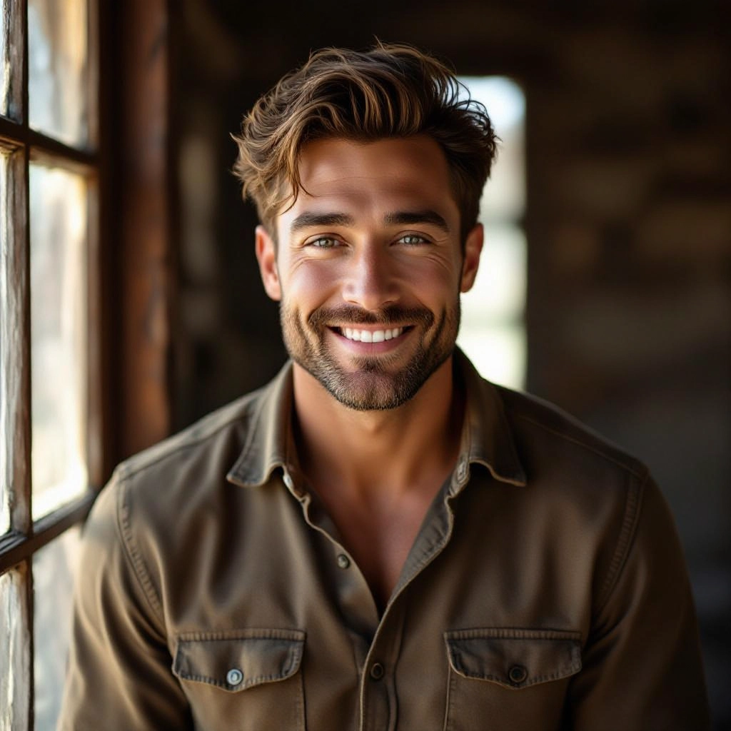 Window and indoor light modeling illustration