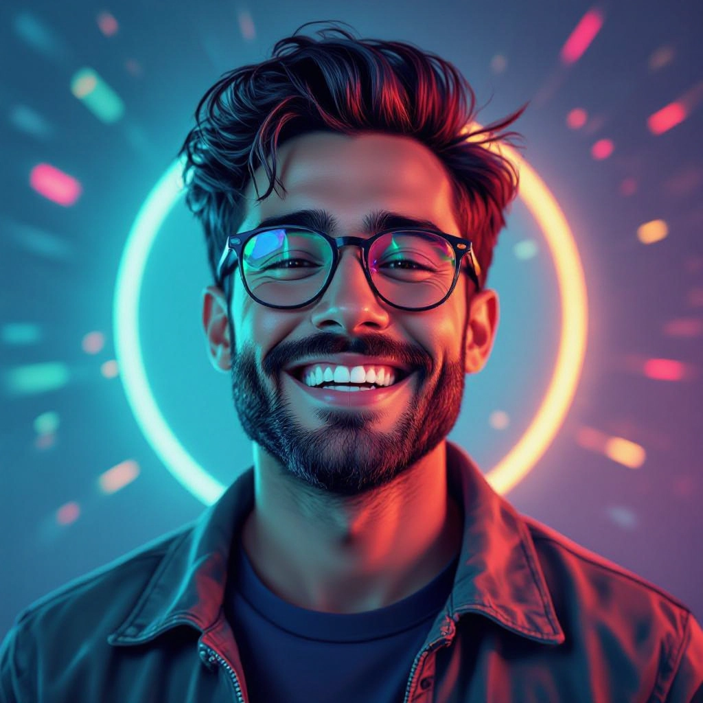 neon colors style example