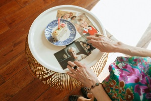 Person selecting upscaling settings and resolution options