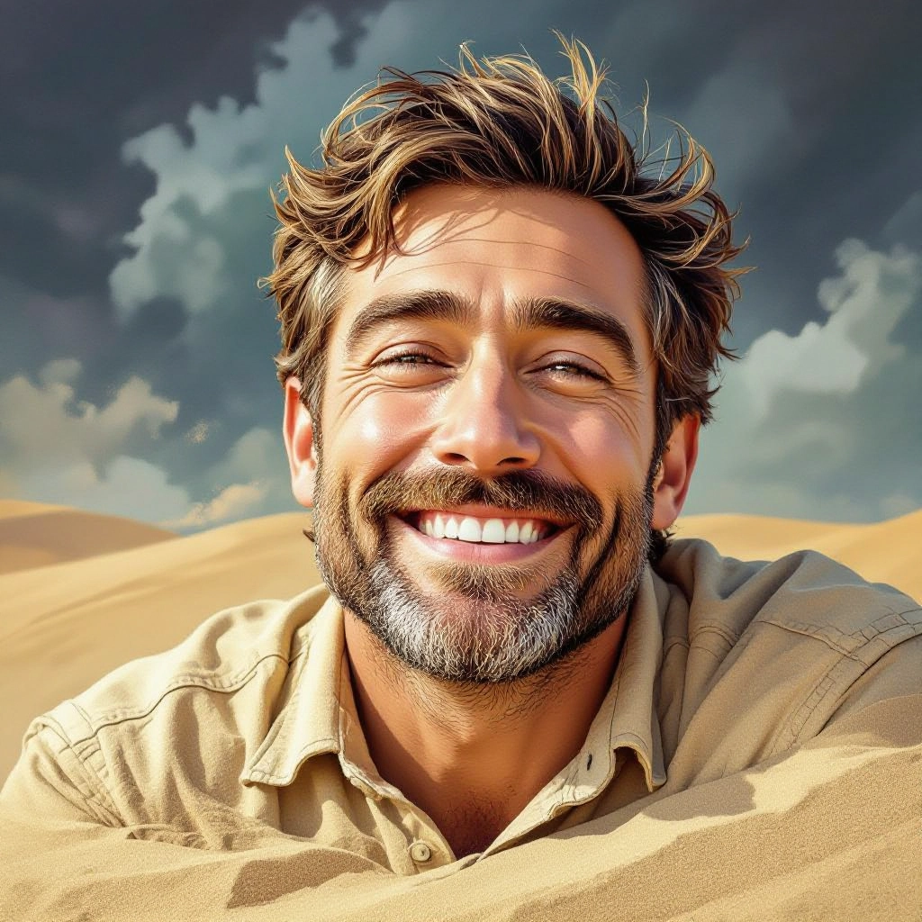 Layered Sand Simulation illustration