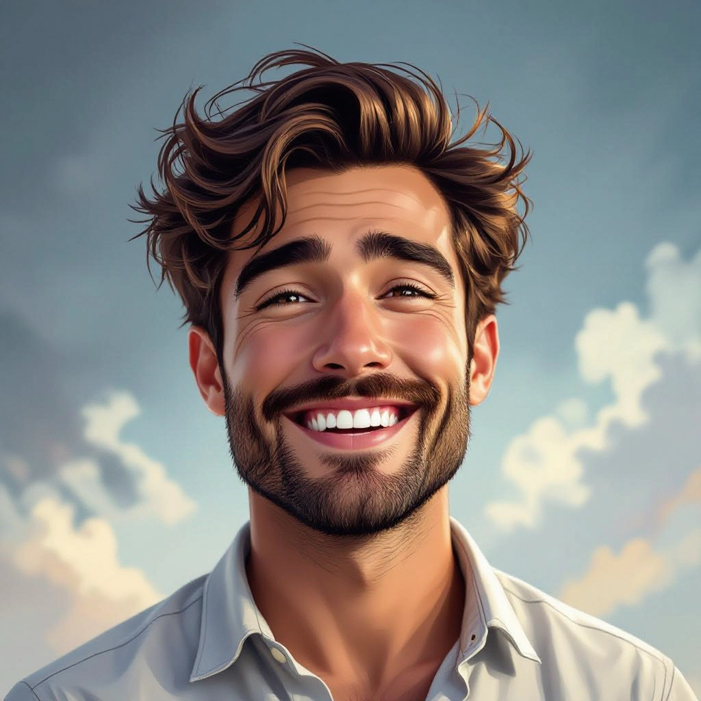 semi-realistic style example