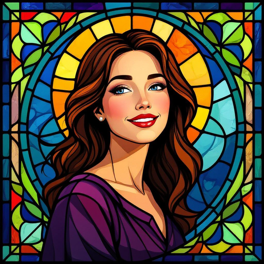 Authentic Lead Came and Foil Simulation illustration