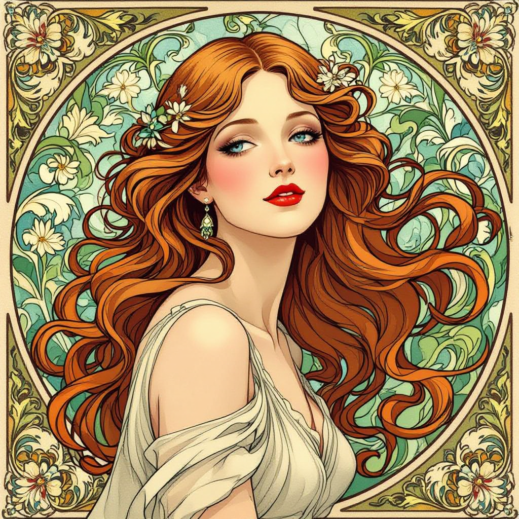 art nouveau image generator preview