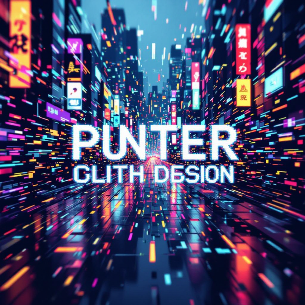 digital glitch image generator preview