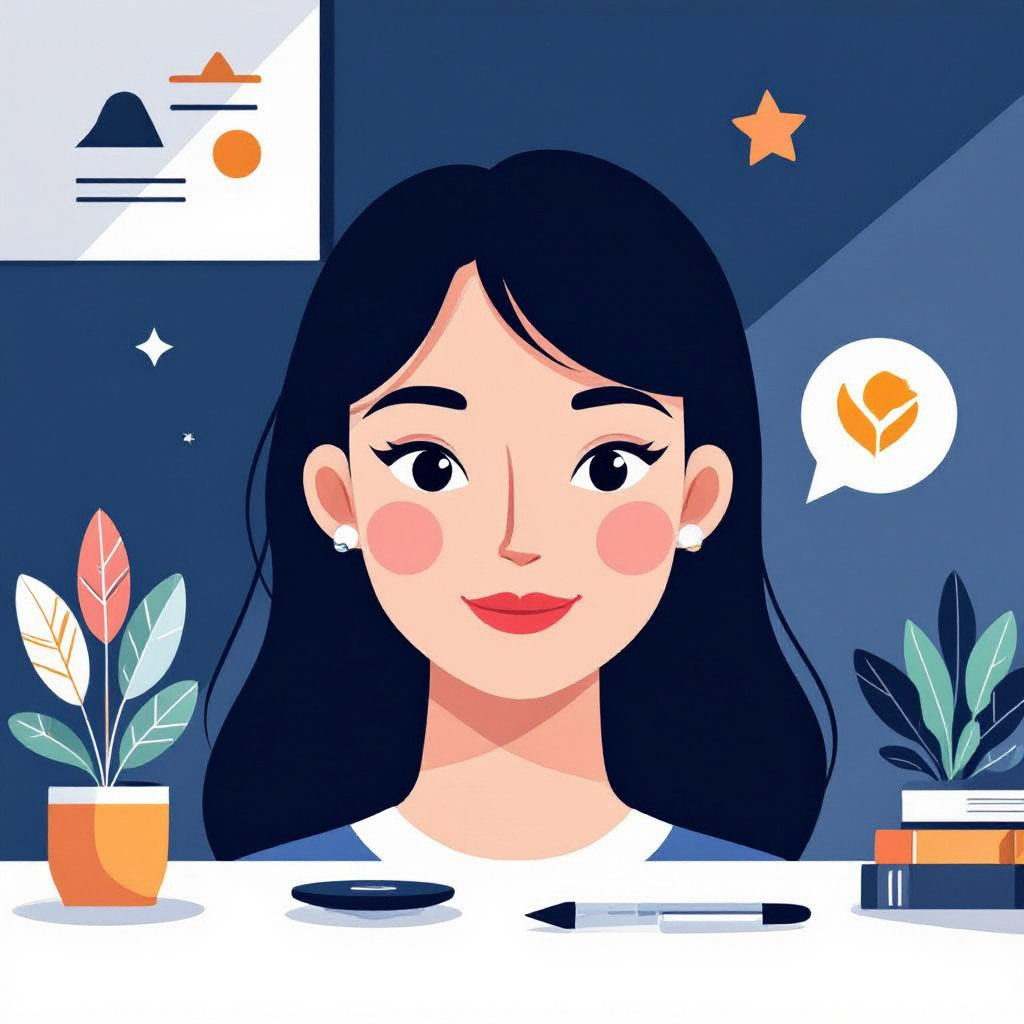 flat design image generator preview