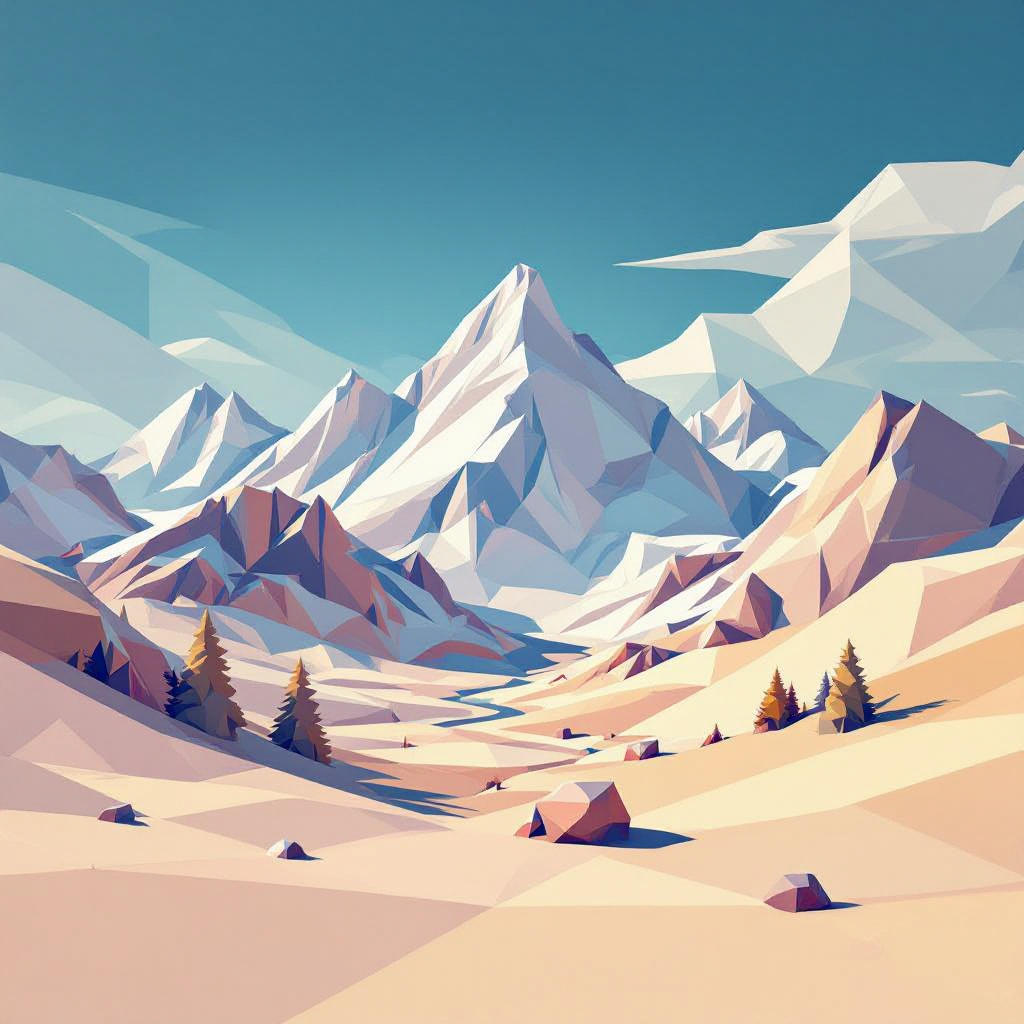 low poly image generator preview