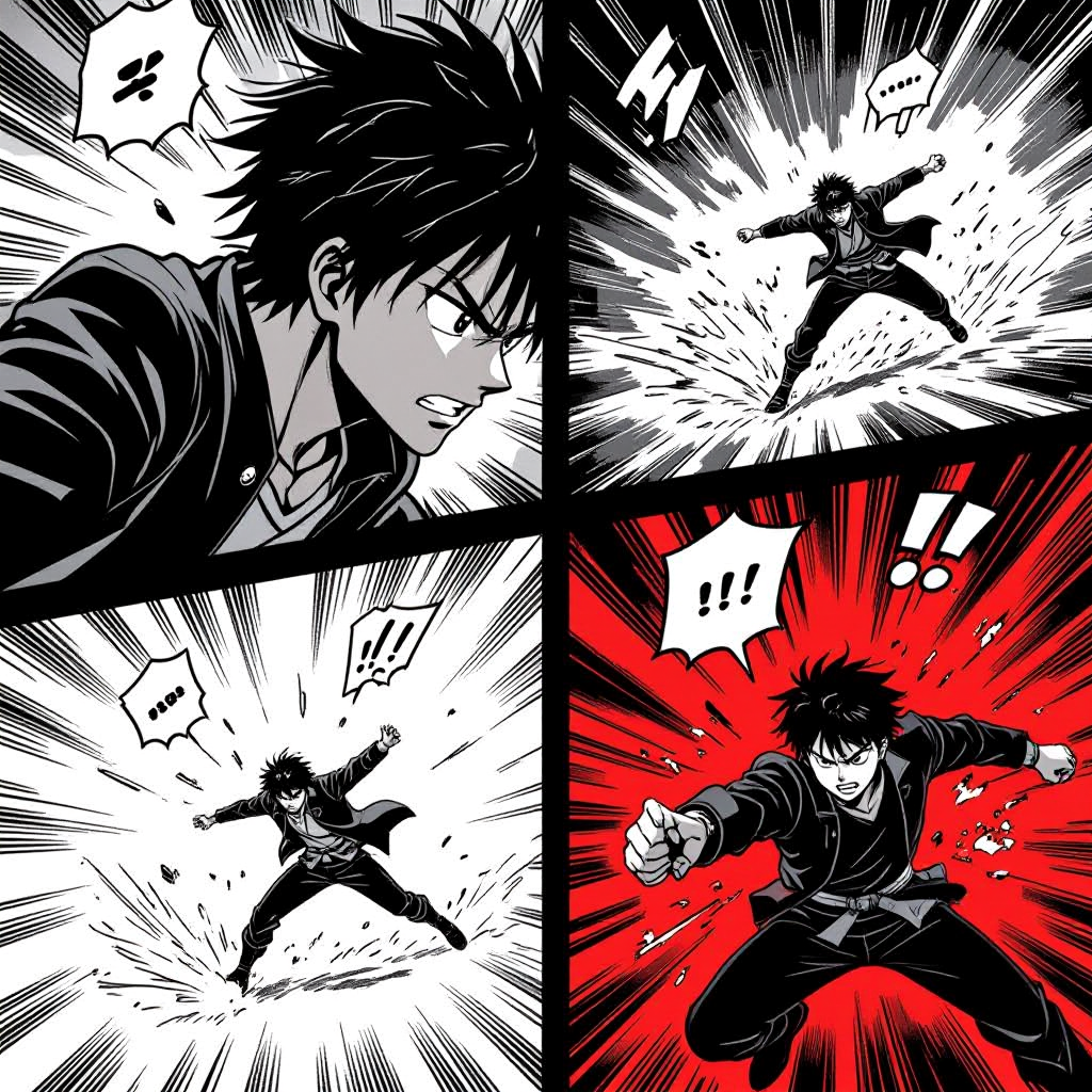 manga panel image generator preview