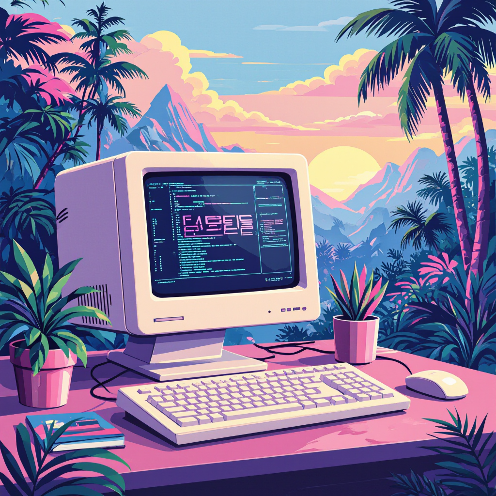 vaporwave image generator preview