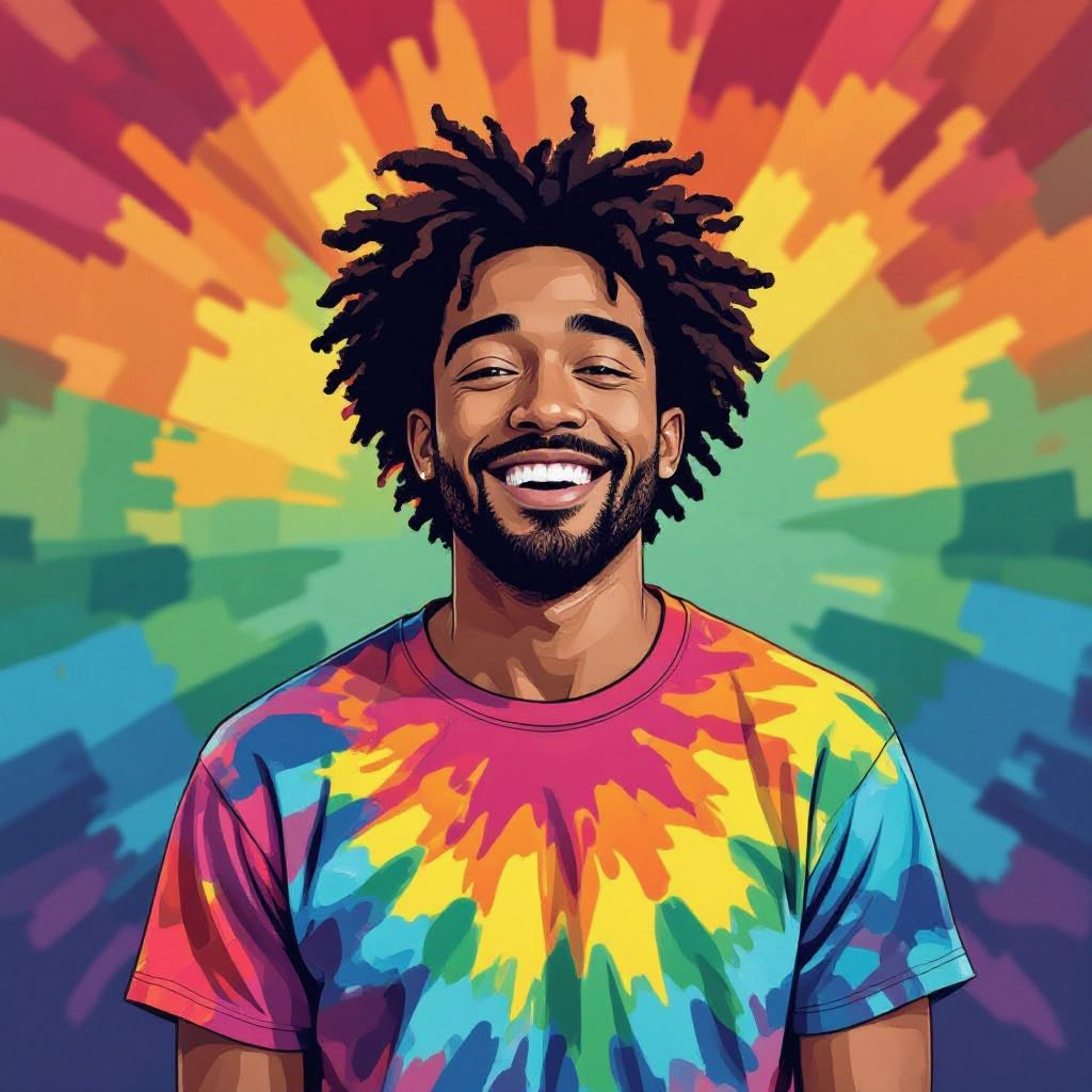 Shibori Resist Simulation illustration