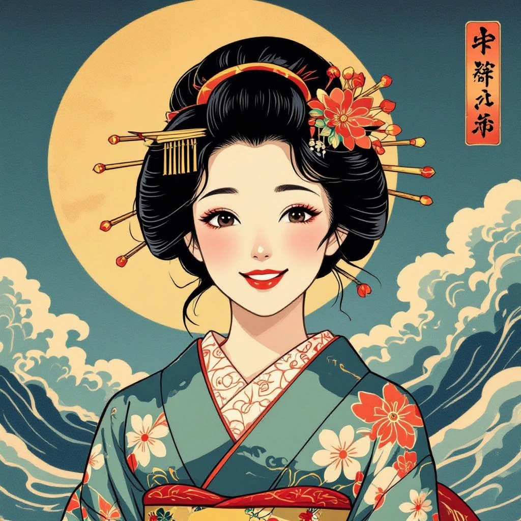 Woodblock Line Emulation illustration